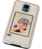 Fotolijst Backcover Hardcase Galaxy S5 Neo Wit