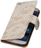 Wit Lace / Kant Design Book Cover Galaxy S4 I9500