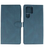 Samsung Galaxy S22 Ultra Hoesje Portemonnee Book Case - Blauw