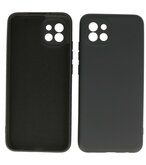 2.0mm Dikke Fashion Telefoonhoesje - Siliconen Hoesje voor Samsung Galaxy A03 - Zwart