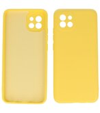 2.0mm Dikke Fashion Telefoonhoesje - Siliconen Hoesje voor Samsung Galaxy A03 - Geel