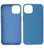 iPhone 14 Plus Hoesje - 2.0mm Dikke Fashion Telefoonhoesje Backcover - Navy