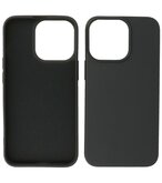 iPhone 14 Pro Max Hoesje - 2.0mm Dikke Fashion Telefoonhoesje Backcover - Zwart