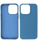 iPhone 14 Pro Max Hoesje - 2.0mm Dikke Fashion Telefoonhoesje Backcover - Navy