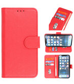 iPhone Xs Hoesje Book Case Telefoonhoesje Rood
