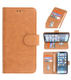 iPhone Xs Hoesje Book Case Telefoonhoesje Bruin