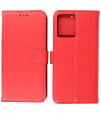 Oppo Reno 7 4G Hoesje Book Case Portemonnee Telefoonhoesje - Rood