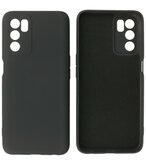 2.0mm Dikke Fashion Telefoonhoesje - Siliconen Hoesje voor Oppo A16 - Zwart