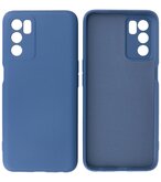 2.0mm Dikke Fashion Telefoonhoesje - Siliconen Hoesje voor Oppo A16 - Navy