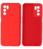 2.0mm Dikke Fashion Telefoonhoesje - Siliconen Hoesje voor Oppo A16 - Rood
