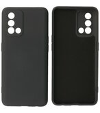 2.0mm Dikke Fashion Telefoonhoesje - Siliconen Hoesje voor Oppo A74 4G - A95 4G - Zwart