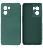 2.0mm Dikke Fashion Telefoonhoesje - Siliconen Hoesje voor Oppo A77 5G - Donker Groen