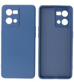 2.0mm Dikke Fashion Telefoonhoesje - Siliconen Hoesje voor Oppo Reno 8 4G - Navy