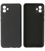 2.0mm Dikke Fashion Telefoonhoesje - Siliconen Hoesje voor Samsung Galaxy A04 - Zwart