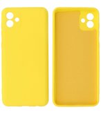 2.0mm Dikke Fashion Telefoonhoesje - Siliconen Hoesje voor Samsung Galaxy A04 - Geel