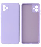 2.0mm Dikke Fashion Telefoonhoesje - Siliconen Hoesje voor Samsung Galaxy A04 - Paars