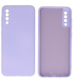 2.0mm Dikke Fashion Telefoonhoesje - Siliconen Hoesje voor Samsung Galaxy A70 - Paars