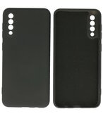 2.0mm Dikke Fashion Telefoonhoesje - Siliconen Hoesje voor Samsung Galaxy A50 - Zwart