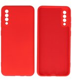 2.0mm Dikke Fashion Telefoonhoesje - Siliconen Hoesje voor Samsung Galaxy A50 - Rood