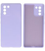 2.0mm Dikke Fashion Telefoonhoesje - Siliconen Hoesje voor Samsung Galaxy S10 Lite - Paars