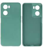 2.0mm Dikke Fashion Telefoonhoesje - Siliconen Hoesje voor Oppo A57s - Donker Groen