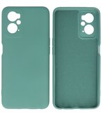 2.0mm Dikke Fashion Telefoonhoesje - Siliconen Hoesje voor Oppo A96 - Donker Groen