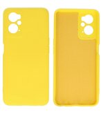 2.0mm Dikke Fashion Telefoonhoesje - Siliconen Hoesje voor Oppo A96 - Geel