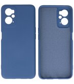 2.0mm Dikke Fashion Telefoonhoesje - Siliconen Hoesje voor Oppo A96 - Navy