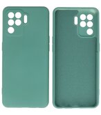 2.0mm Dikke Fashion Telefoonhoesje - Siliconen Hoesje voor Oppo A94 4G - Donker Groen