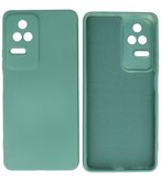 2.0mm Dikke Fashion Telefoonhoesje - Siliconen Hoesje voor Xiaomi Poco F4 - Donker Groen