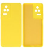 2.0mm Dikke Fashion Telefoonhoesje - Siliconen Hoesje voor Xiaomi Poco F4 - Geel