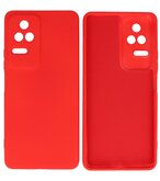 2.0mm Dikke Fashion Telefoonhoesje - Siliconen Hoesje voor Xiaomi Poco F4 - Rood