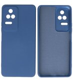 2.0mm Dikke Fashion Telefoonhoesje - Siliconen Hoesje voor Xiaomi Poco F4 - Navy