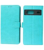 Google Pixel 7 Hoesje Book Case Portemonnee Telefoonhoesje - Groen