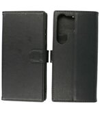 Samsung Galaxy S23 Ultra Hoesje Book Case Portemonnee Telefoonhoesje - Zwart