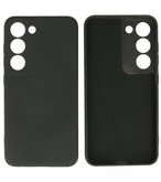 2.0mm Dikke Fashion Telefoonhoesje Siliconen Hoesje voor de Samsung Galaxy S23 - Zwart