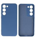 2.0mm Dikke Fashion Telefoonhoesje Siliconen Hoesje voor de Samsung Galaxy S23 - Navy