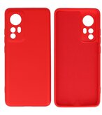 Xiaomi 12 Hoesje - 2.0mm Dikke Fashion Telefoonhoesje Backcover - Siliconen Hoesje - Rood