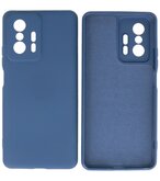 Xiaomi 11T Hoesje - 2.0mm Dikke Fashion Telefoonhoesje Backcover - Siliconen Hoesje - Navy