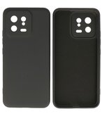 Xiaomi 13 5G Hoesje - 2.0mm Dikke Fashion Telefoonhoesje Backcover - Siliconen Hoesje - Zwart