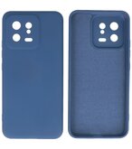 Xiaomi 13 5G Hoesje - 2.0mm Dikke Fashion Telefoonhoesje Backcover - Siliconen Hoesje - Navy