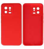 Xiaomi 13 5G Hoesje - 2.0mm Dikke Fashion Telefoonhoesje Backcover - Siliconen Hoesje - Rood