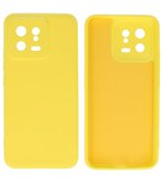 Xiaomi 13 5G Hoesje - 2.0mm Dikke Fashion Telefoonhoesje Backcover - Siliconen Hoesje - Geel