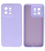 Xiaomi 13 5G Hoesje - 2.0mm Dikke Fashion Telefoonhoesje Backcover - Siliconen Hoesje - Paars