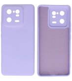 Xiaomi 13 Pro 5G Hoesje - 2.0mm Dikke Fashion Telefoonhoesje Backcover - Siliconen Hoesje - Paars