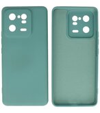 Xiaomi 13 Pro 5G Hoesje - 2.0mm Dikke Fashion Telefoonhoesje Backcover - Siliconen Hoesje - Donker Groen