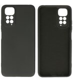 Xiaomi Redmi Note 11s 4G Hoesje - 2.0mm Dikke Fashion Telefoonhoesje Backcover - Siliconen Hoesje - Zwart