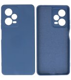 Xiaomi Redmi Note 12 Pro Plus 5G Hoesje - 2.0mm Dikke Fashion Telefoonhoesje Backcover - Siliconen Hoesje - Navy