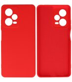Xiaomi Redmi Note 12 Pro Plus 5G Hoesje - 2.0mm Dikke Fashion Telefoonhoesje Backcover - Siliconen Hoesje - Rood