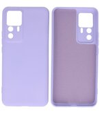 Xiaomi 12T Hoesje - 2.0mm Dikke Fashion Telefoonhoesje Backcover - Siliconen Hoesje - Paars